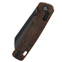 QSP Penguin Glyde KNFS Exclusive, Black Stonewash 14C28N, Brown Micarta
