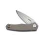 KUBEY Liner Lock Flipper Folding Knife Tan G10 Handle KU055C