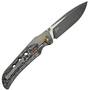 WE Polished Gray Titanium Handle With Nebula Fat Carbon Fiber InlayPolished Gra