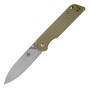 QSP Knife Parrot, Satin D2 Blade, Green Micarta Handle QS102-G