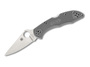 Spyderco DELICA FLAT GROUND ŠEDÁ 01SP666