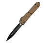 Microtech Ultratech D/E Standard Tan Frag Tact SIG Series 122-1FRGTTAS