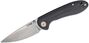 Feldspar G10(contoured &amp; CNC pattern texture) D2 Black J1912S-BKC