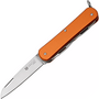 Fox-Knives FOX VULPIS FOLDING KNIFE STAINLESS STEEL N690co POLISH BLADE,ALLUMINIUM ORANGE HANDLE FX-