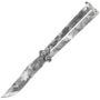 JKR WHITE/BLACK SNAKE FAN LEAF 10.4 CM JKR0707