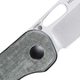 KIZER Azo HIC-CUP Button Lock Knife Green Micarta V3606C1