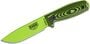 ESEE Model 4 Venom Green Blade 3D Neon Green-Black G10 survival knife, black sheath + belt clip