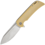 Petrified Fish PFB05 Tunny Satin 14C28N Brown Micarta PFB05BRMS