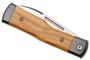 Fox Knives Gunstock Folding Knife Stainless Steel M390 Satin Blade, Olive Wood Handle FX-558 OL