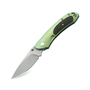 Bestech JUNZI CPM-S35VN, Bead Bast Stonewash, Titanium+Carbon Fiber inlayed, Green BT1809C