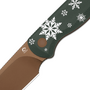 Kizer Drop Bear D2 Metal PVD, Green G10 Christmas knife 1094MC1