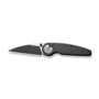 Civivi Starflare Black Aluminum HandleBlack Stonewashed Nitro-V Blade, Satin FlatButton Lock C2305