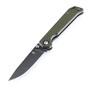 KIZER Begleiter Folding Knife, N690 Blade with Titanium Coating, Green G10 Handle V4458N2