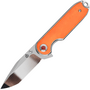 QSP Knife Nebula 14C28N, mirror polish,  Orange Bone, Linerlock QS168-D