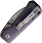 CIVIVI Purple Canvas Micarta Handle Gray Stonewashed Nitro-V Blade Nested Liner Lock C19068SC-2