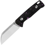 QSP Knife Baby Penguin  14C28N, 2 tone stonewash-satin,  Purple shredded CF QS130BP-E1