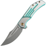 Kansept Orion Machine Satin CPM S35VN with CNC Milling Green Anodized Titanium K1089B4