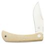 Fox Knives FX-582 MI Libar Slipjoint Folding Knife M390 Blade Micarta Leather Pouch