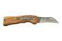 Fox Knives FOX SPORA MUSHROOM FOLDING KNIFE SANDVIK 12C27 SATIN BLADE, OLIVE WOOD HANDLE