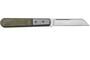 Lionsteel SheepFoot M390 blade,  green Canvas Handle, Ti Bolster &amp; liners CK0115 CVG