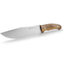 Viper Trail Clip Point Satin N690Co, Bocote Wood, Leather sheath VT4068BC