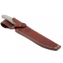 Viper Trail Clip Point Stonewash N690Co, Green Canvas Micarta, Leather sheath VT4066CG