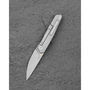 Bestech Knives VK-KUZE Dark Bead Blast Drop Point Blade, Stonewashed Titanium Handles - BT2504B