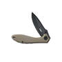 Kubey Ruckus Liner Lock Folding Knife Tan G10 Handle KU314K
