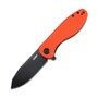 KUBEY Master Chief, Folding Knife, AUS-10 Blade, Orange G10 Handle KU358E
