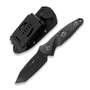 MICROTECH Socom Alpha Mini T/E BLK DLC CF Signature series 114M-1DLCCFS