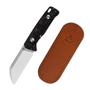 QSP Knife Baby Penguin  14C28N, 2 tone stonewash-satin,  Purple shredded CF QS130BP-E1