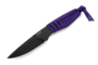 Anv Knyses P100 - Sleipner, Cerakote Black, Paracord Purple AnvP100-045