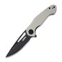 KUBEY Dugu Liner Lock Folding Knife Ivory G10 Handle KU210G