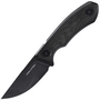 Real Steel Receptor, Black Stonewash 14C28N, Black Micarta RE-3552BM