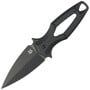 Fox Knives FOX AKA FIXED KNIFE STAINLESS STEEL ELMAX TOP SHIELD BLADE,BLACK G10 HANDLE FX-554 B