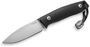 Lionsteel Fixed knife m390 blade Black G10 handle, leather sheath, Ti Pearl M1 GBK