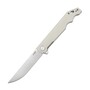 KUBEY Pylades Liner Lock Flipper Folding Knife, AUS-10 Blade, Ivory G-10 Handle KU253G