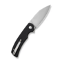 Sencut Omniform Black Canvas Micarta Handle Satin Finished 9Cr18MoV BladeLiner Lock S23064-2