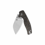 QSP Knife Chefmaster Pocket knife Blade:14C28N, satin, brown micarta, Linerlock QS163-C1