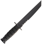 KA-BAR Black Tanto Knife Hard Plastic Sheath, serrated edge 1245