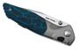 Real Steel Hoeft | Satin | Silver Titanium &amp; Blue Damascus G10 RE-7901DB