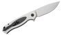 Petrified Fish PFB03 Stamp Satin D2 Carbon Fiber With White G10 PFB03WS