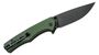 SENCUT Crowley Green Micarta Handle Black Stonewashed D2 Blade S21012-3