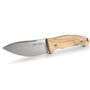 Viper NORDLYS Drop Point Satin N690Co, Nautral Olive Wood, Leather Sheath VT4046UL