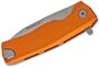 Lionsteel ROK ORANGE Aluminum knife, RotoBlock, satin finish blade M390 ROK A OS