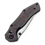 Kansept Apollo Mirror DLC CPM S35VN Blackwash Titanium, Purple Fatcarbon Crossbar lock K2107V4