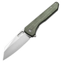 CIVIVI Nugz Green Canvas Micarta HandleSatin Finished 14C28N BladeLiner Lock C