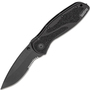 KERSHAW Ken Onion BLUR Assisted Folding Knife w. Glass Breaker - BLK/BLK , Combo Blade K-1670GBBLKST