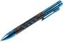 Lionsteel Twist Pen Titanium BLUE SHINE with Carbon Fiber. Fisher Space refill NY FC BLS