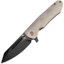 KANSEPT Superhawk Blackwash CPM S35VN 0.157&quot; / 4.0mm Titanium with Orange Peel Finish K1084A2